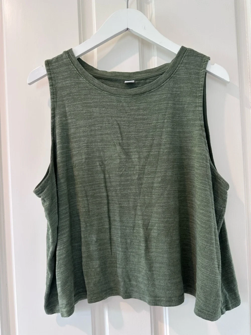 OLD NAVY Two-Piece Set with Sleeveless Crop Tank & Shorts in Cotton, Women’s XL